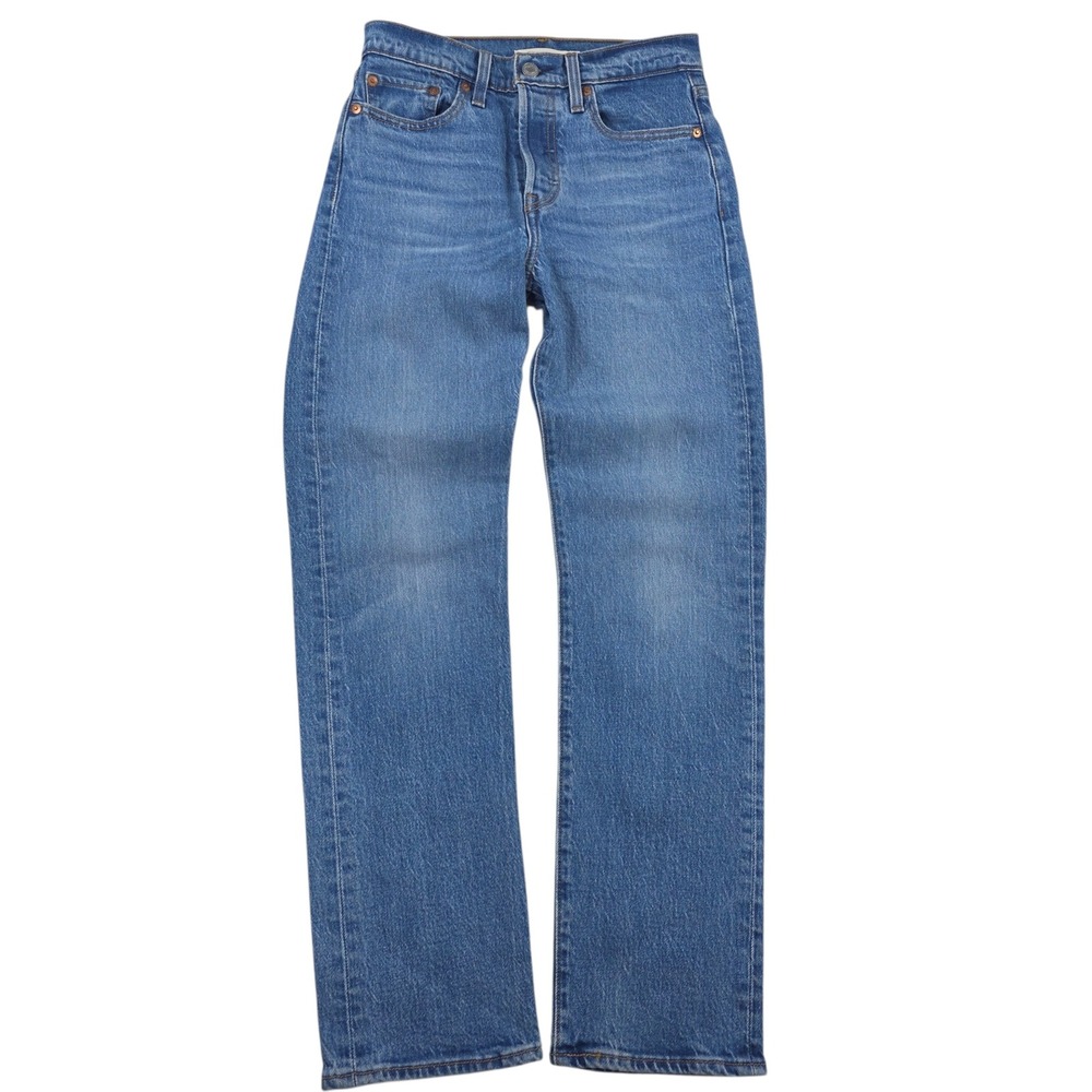 Levi's Premium Wedgie Straight High Rise Blue Jeans 25 Women Streetwear